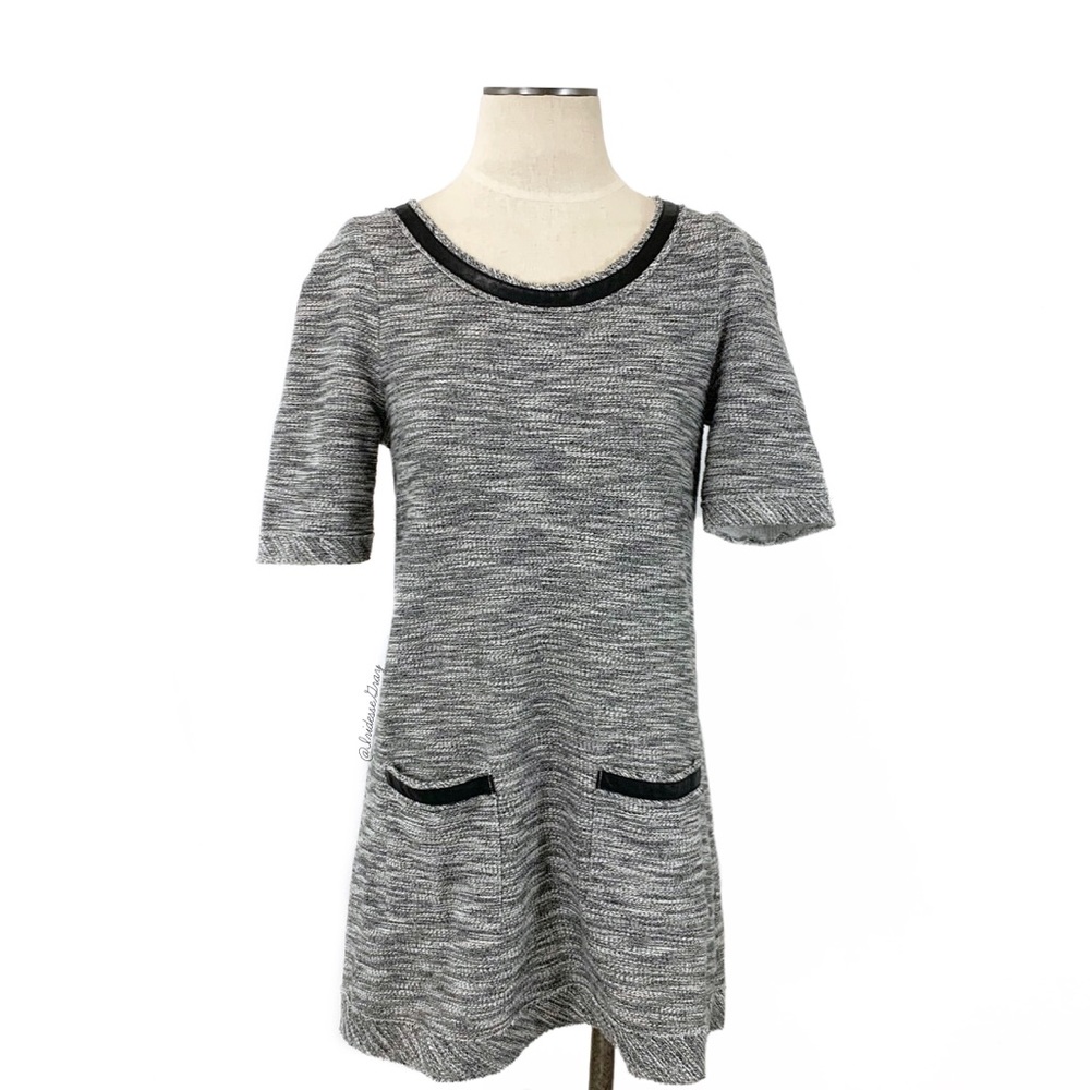 Anthropologie- Postmark Tweed Pocket Tunic S